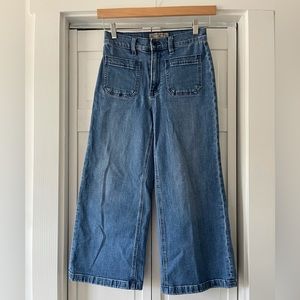 Point Sur via JCrew wide leg crop jeans